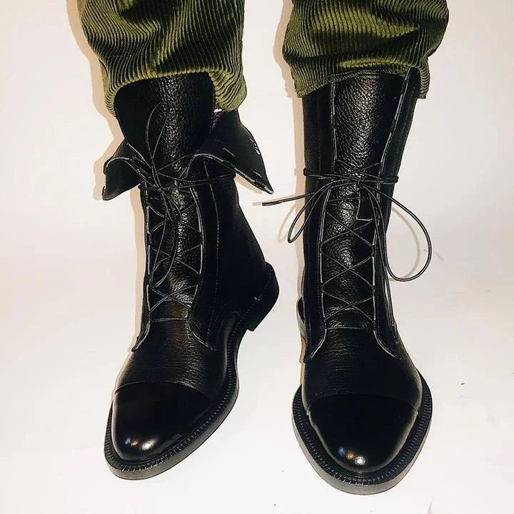 Women's leather ankle boots with all-day comfort