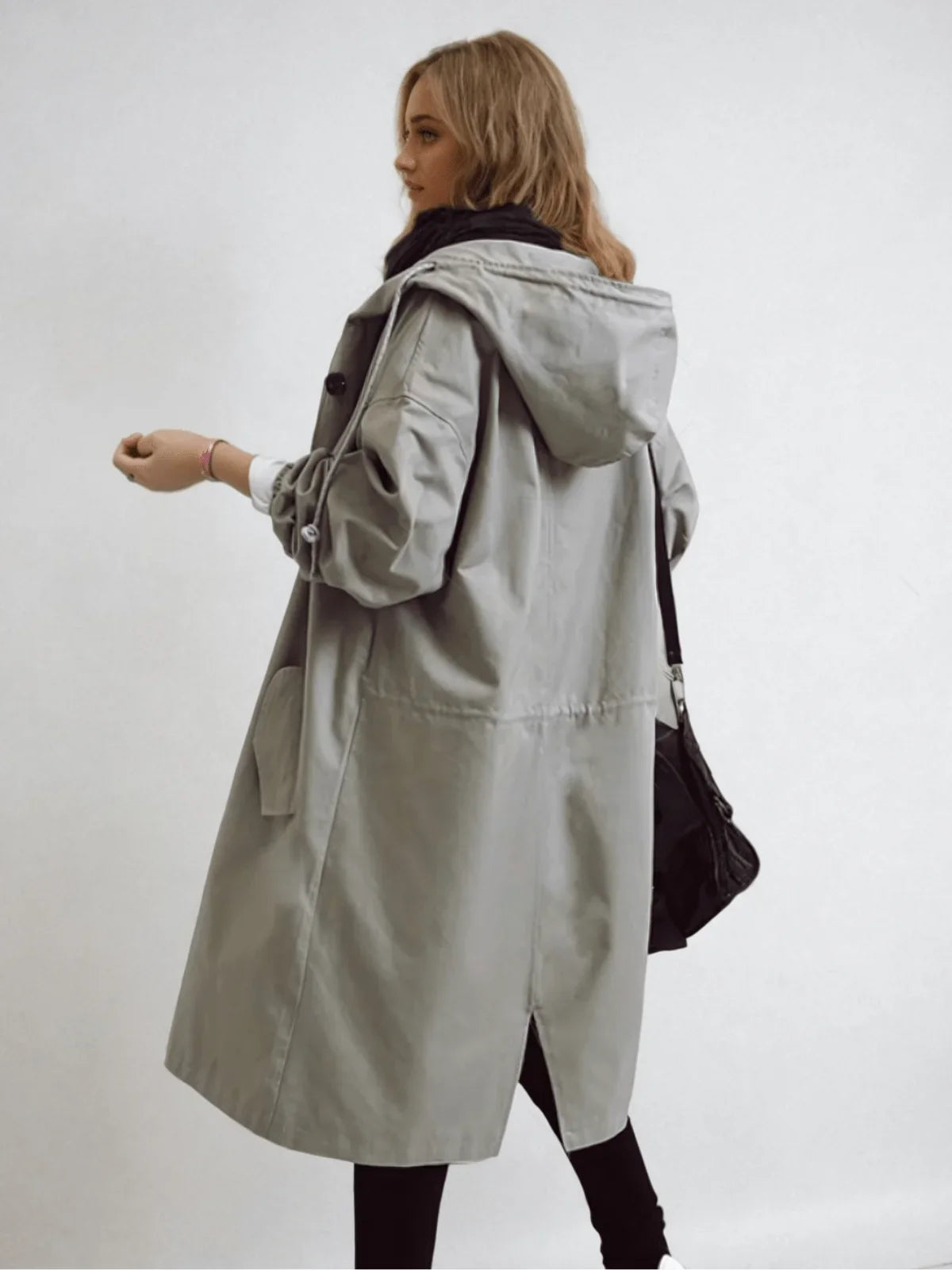 Women's water repellent lightweight trench coat